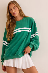 Varsity Stipe Pullover Detail 3 - Altar'd State
