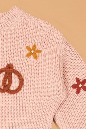 Hazel Harvest Flower Knit Sweater - Altar'd State - 
