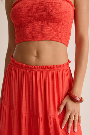 Tate Tiered Flowy Maxi Skirt - Altar'd State - 