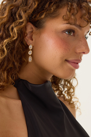 Evalyn Bezel Linear Earring - Altar'd State - 