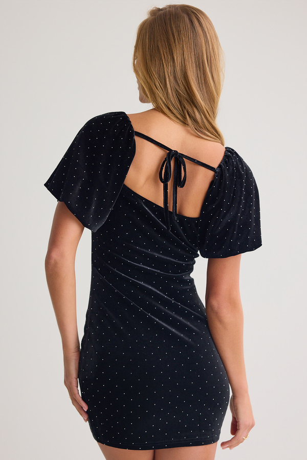 Tiffany Velvet Mini Dress Detail 3 - Altar'd State
