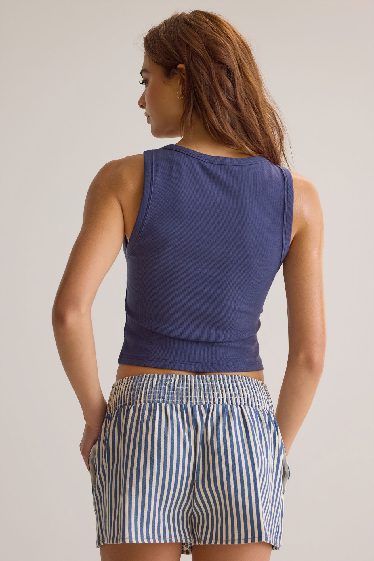 Amara Button Up Ribbed Tank