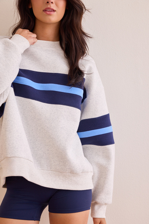 Power Stripe Fleece Pullover - Altar'd State