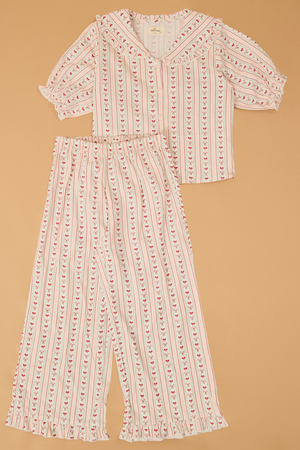 Candy Cane Cuteness Pajama Set - Altar'd State