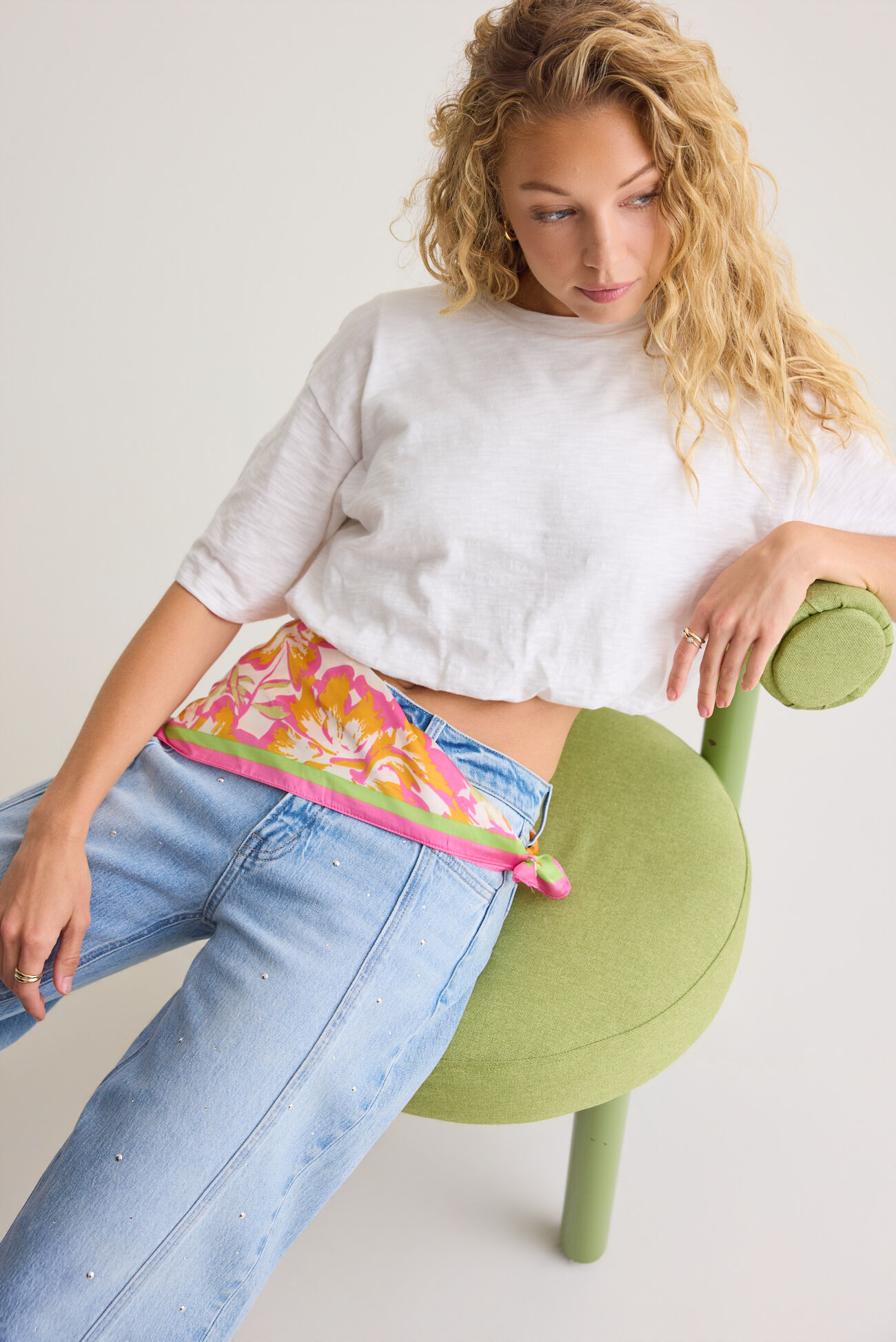 Vibrant Floral Scarf