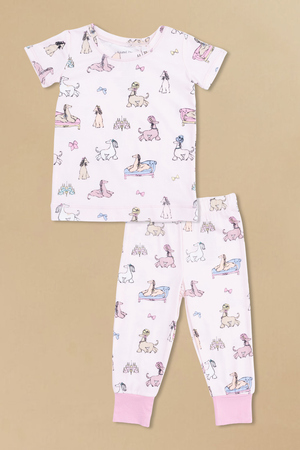 Fancy Dog Short Sleeve Lounge Set - Altar'd State - 