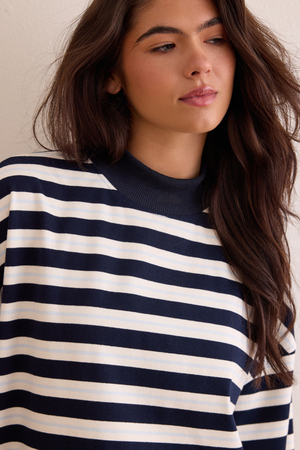 Victory Lap Stripe Mockneck - Altar'd State