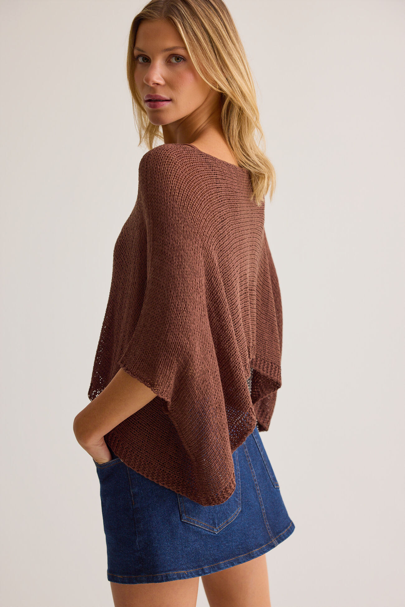 Christy Knit Poncho