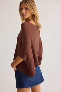 Christy Knit Poncho Detail 5 - Altar'd State