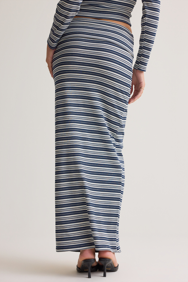 Lisa Striped Maxi Skirt Detail 5 - Altar'd State
