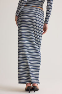 Lisa Striped Maxi Skirt Detail 5 - Altar'd State