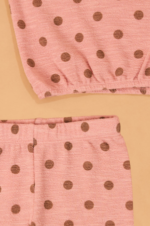 Louise Long Sleeve and Pant Dot Set - Altar'd State - 