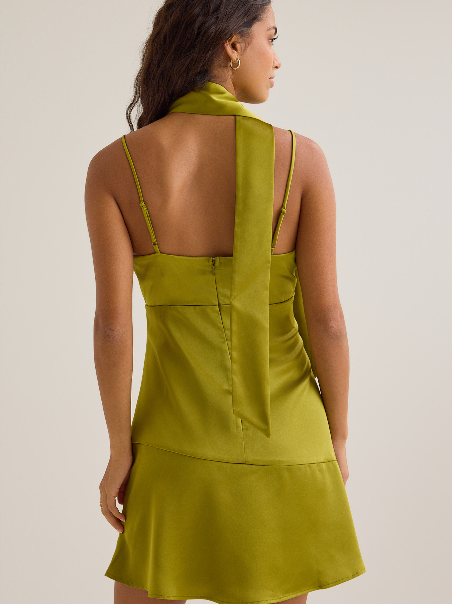 Nessa Mini Dress in Olive Green | Altar'd State