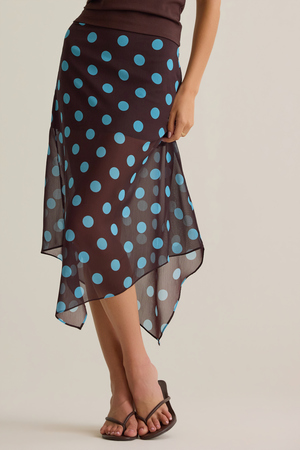 Tommy Polka Dot Chiffon Skirt - Altar'd State - 