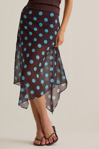 Tommy Polka Dot Chiffon Skirt Detail 3 - Altar'd State