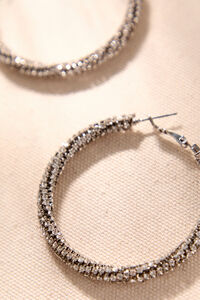 Starlight Rhinestone Hoop Earrings Detail 3 - Altar'd State