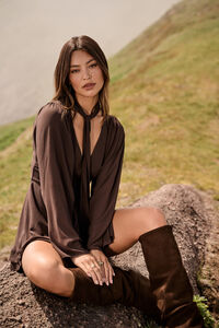 Karina Tie-Neck Romper Detail 2 - Altar'd State