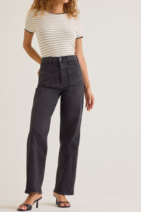 Carlin High Rise Straight Leg Jean Detail 3 - Altar'd State