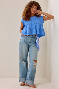 Mara Tiered Babydoll Top Detail 3 - Altar'd State