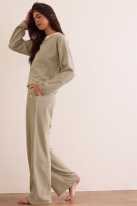 Weekend Stripe Lounge Top Detail 3 - Altar'd State