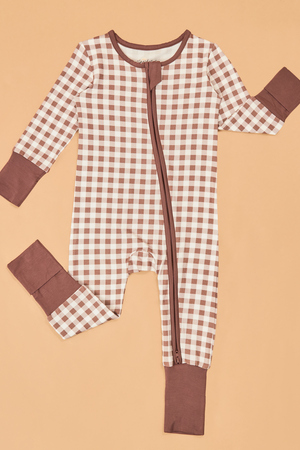 Ellan Gingham Romper - Altar'd State - 
