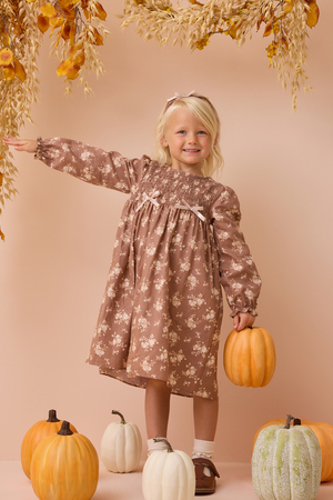Elise Floral Puff Sleeve Baby Dress - Altar'd State - 