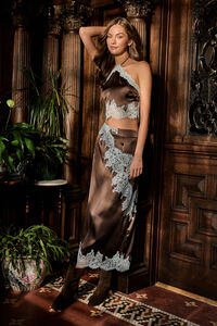 Mila Lace Trim Midi Skirt - Altar'd State