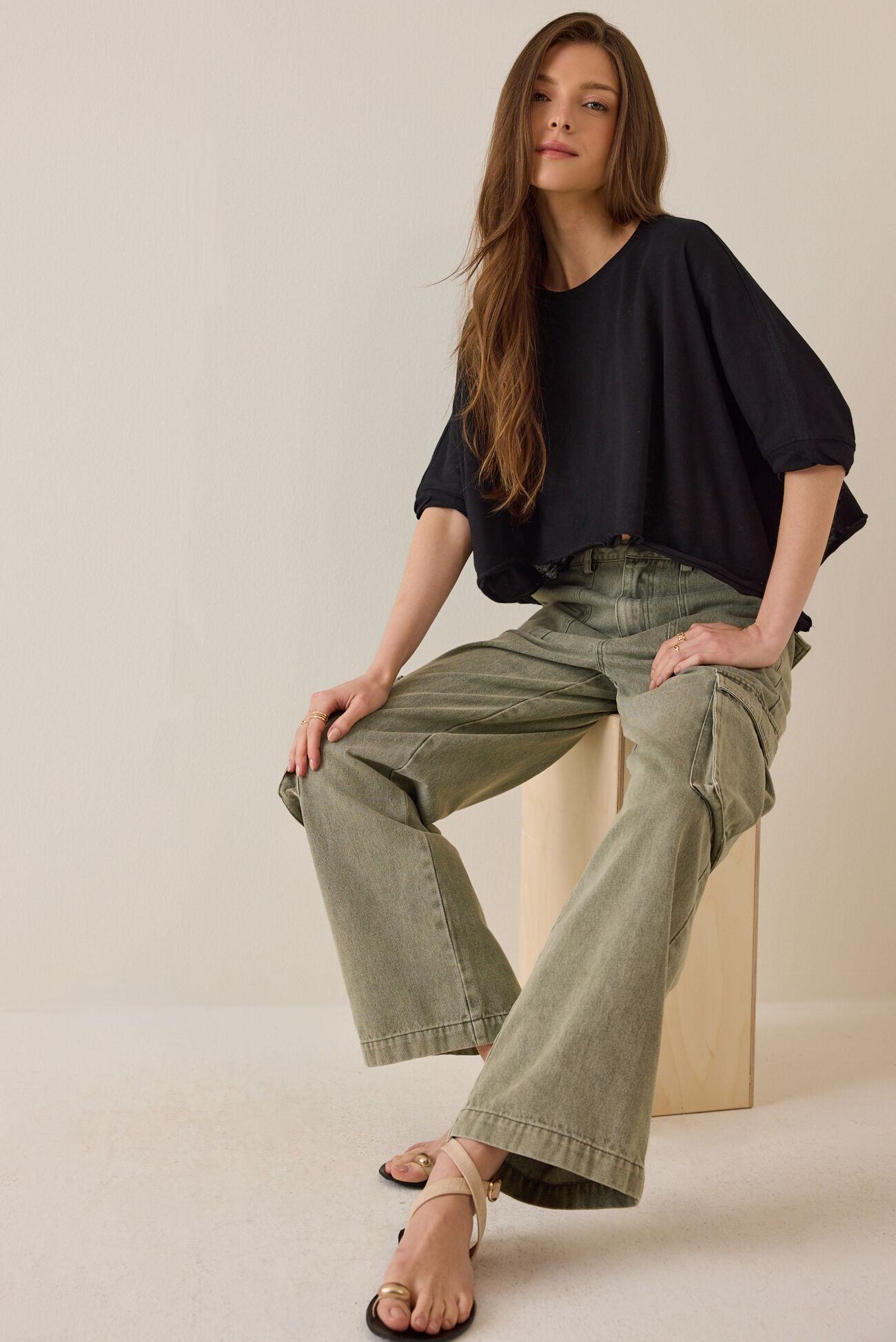 McKenna Oversized Boxy Crop Tee