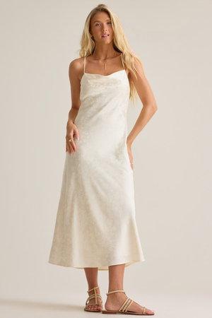 Olandria Satin Midi Dress - Altar'd State