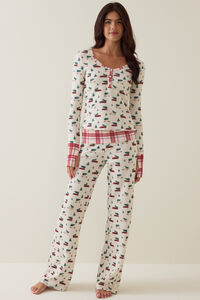 Holly Christmas Car Lounge Pants - Altar'd State