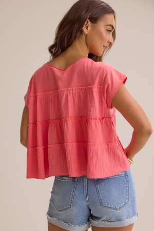 Nicole Ruffle Top - Altar'd State - 