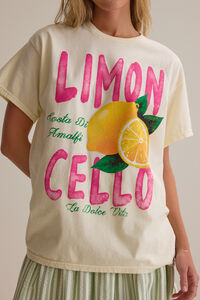 Limoncello Oversized Tee Detail 2 - Altar'd State