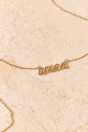 Amen Script Charm Necklace - Altar'd State - 