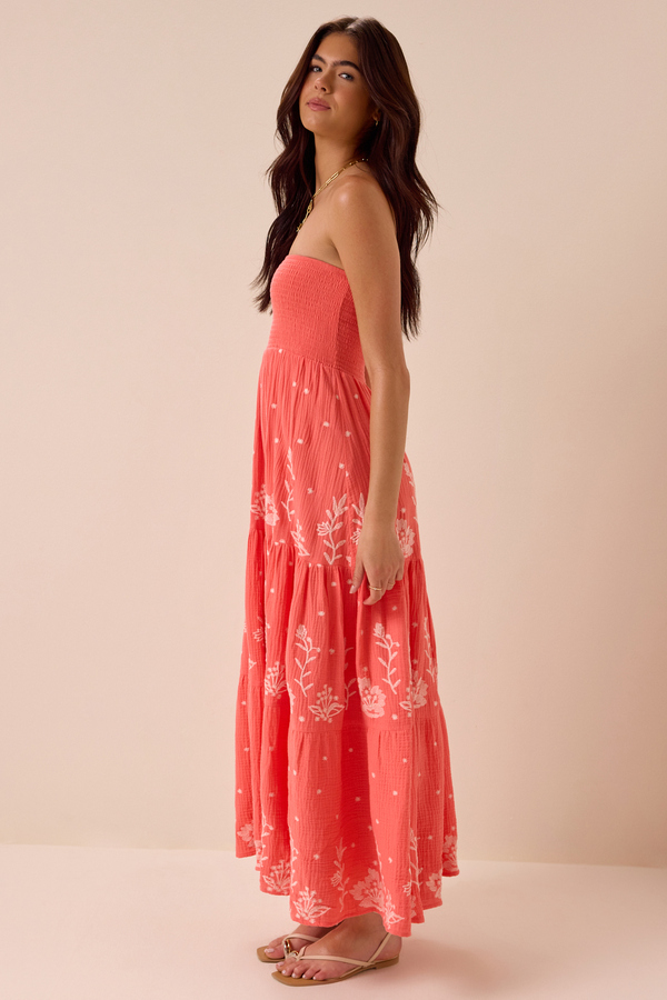 Melanie Strapless Maxi Dress Detail 4 - Altar'd State