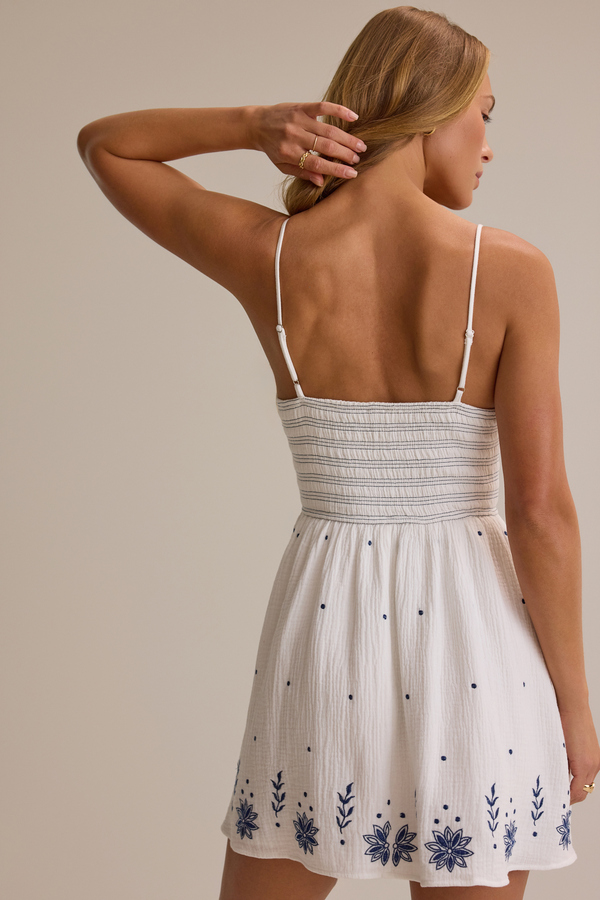 Jordan Embroidered Mini Dress Detail 5 - Altar'd State