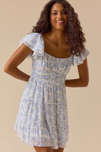 Florence Floral Mini Dress Detail 3 - Altar'd State