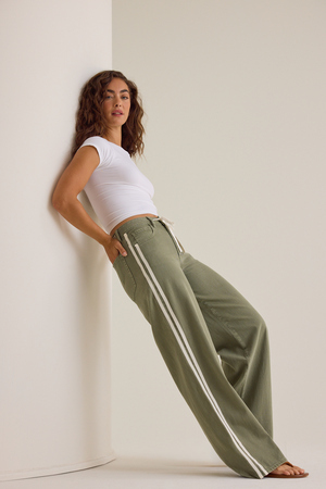 Skylar Side Stripe Jeans - Altar'd State - 