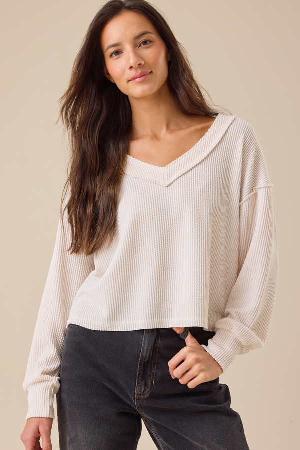 Layne Ribbed Top - Altar'd State