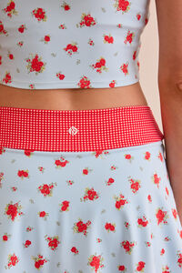 Rally Check Floral Skort Detail 6 - Altar'd State