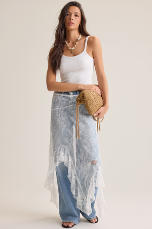 Eva Lace Slip Skirt - Altar'd State - 