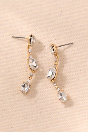 Mixed Cut Crystal Earrings - Altar'd State