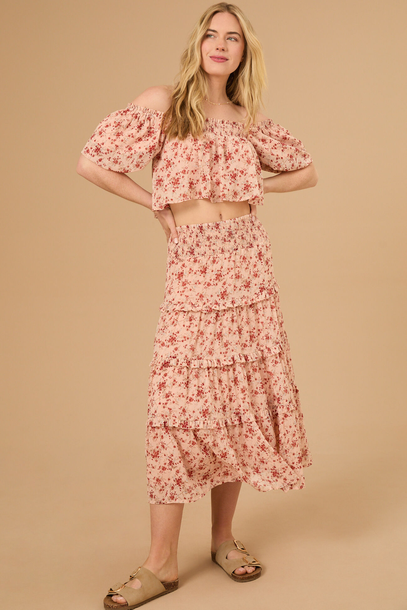 Lindsey Floral Babydoll Top
