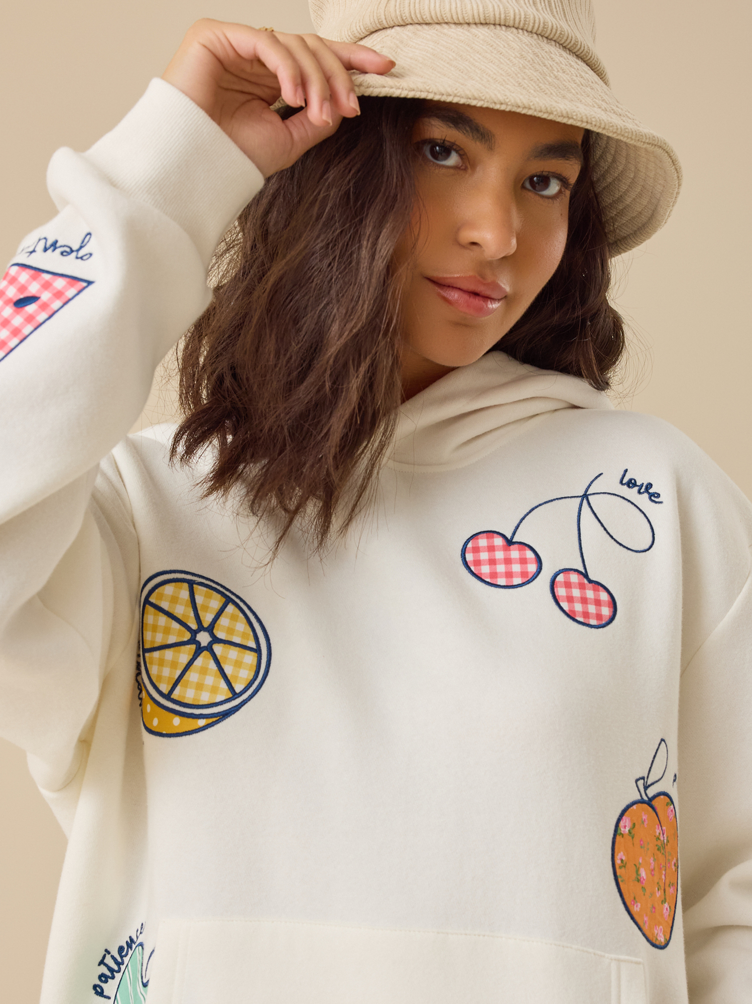 Altar'd State | Fruit Of The Spirit Hoodie | IVORY | Material: 55% Cotton, 45% Polyester | XXS