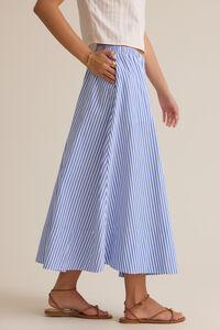 Sloane Stripe Midi Skirt Detail 4 - Altar'd State