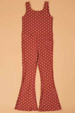 Hannah Heart Flare Jumpsuit - Altar'd State