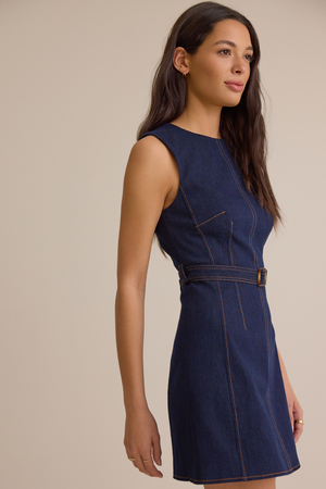 Jenny Denim Mini Dress - Altar'd State - 