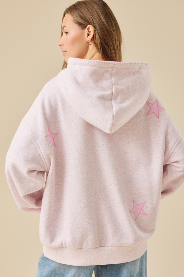 Stripe Star Hoodie Detail 5 - Altar'd State