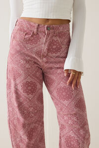 Kerstin High Rise Bandana Barrel Pants Detail 2 - Altar'd State
