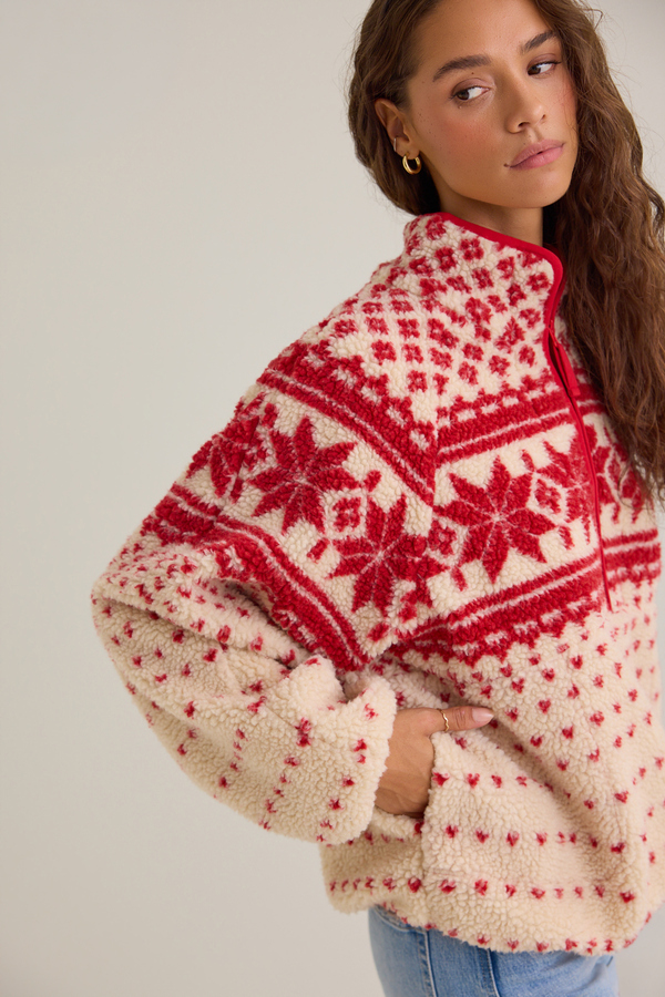 Angelina Fairisle Sherpa Detail 5 - Altar'd State
