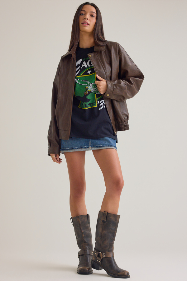 Philadelphia Eagles Oversized Graphic Tee - Altar'd State